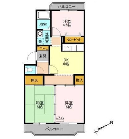 第二パールメゾン染谷の物件間取画像